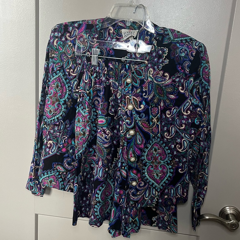 Vintage Robert Petites Women’s Shorts and Suit Jacket Set Size 8P